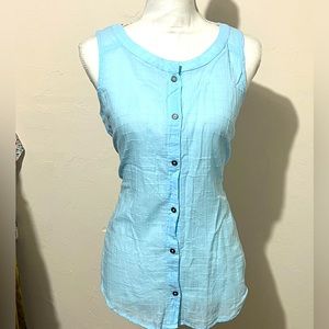 Columbia sleeveless blue top.